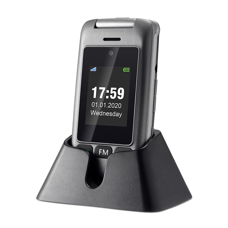Artfone G6 dual LCD 3G flip senior phone Telephone for the elderly